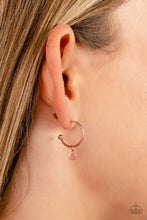 Load image into Gallery viewer, Modern Model - Copper Hoop Paparazzi Earrings