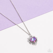 Load image into Gallery viewer, Paparazzi Be Still My Heart - Purple heart Necklace