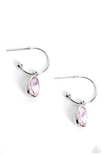 Load image into Gallery viewer, Paparazzi Teardrop Tassel - Pink hoop earrings