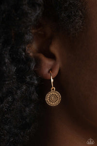 Paparazzi Mandala Maiden - Gold Earrings