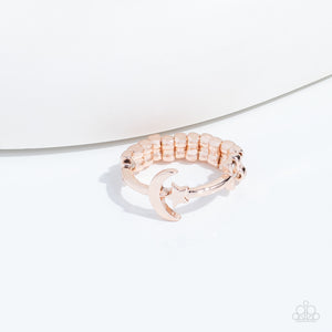 Astral Allure - Rose Gold Paparazzi Ring