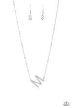 Load image into Gallery viewer, INITIALLY Yours - M - White Paparazzi Necklace