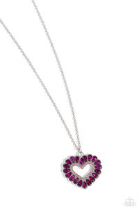 FLIRT No More - Pink heart necklace