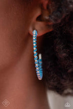 Load image into Gallery viewer, Paparazzi Put a STRING on It - Blue Hoop Earrings