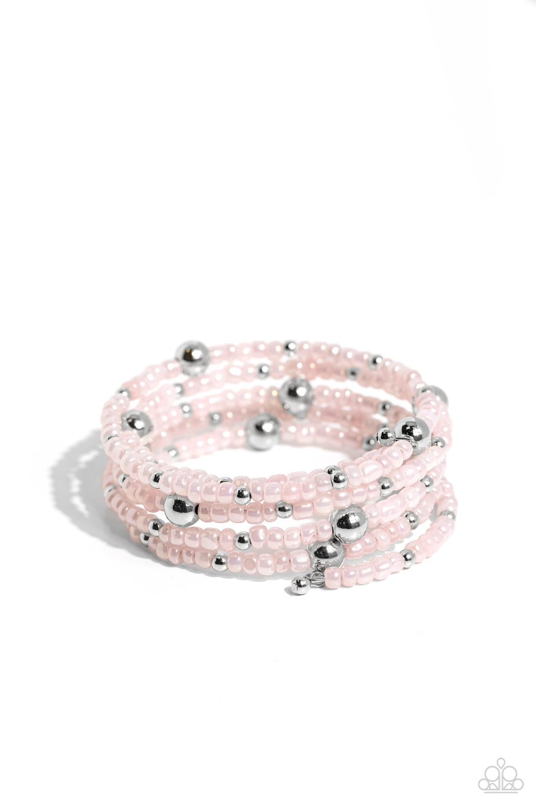 Refined Retrograde - Pink Paparazzi Bracelet