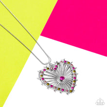Load image into Gallery viewer, Flirting Ferris Wheel - Pink Paparazzi Necklace