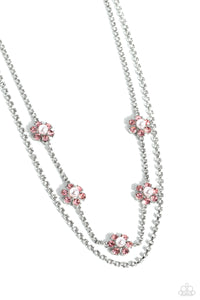 A SQUARE Beauty - Pink Paparazzi Necklace