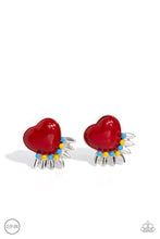 Load image into Gallery viewer, Spring Story - Red Heart Earrings