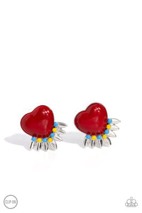 Spring Story - Red Heart Earrings