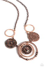Load image into Gallery viewer, Mysterious Masterpiece - Copper Paparazzi Necklace