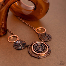 Load image into Gallery viewer, Mysterious Masterpiece - Copper Paparazzi Necklace
