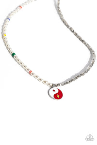 Paparazzi Youthful Yin and Yang - Red Necklace