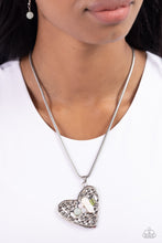 Load image into Gallery viewer, Tilted Trailblazer - Green heart Necklace - Paparazzi Accessories
