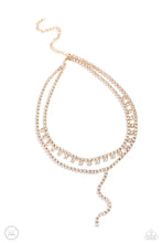 Load image into Gallery viewer, Champagne Night - Gold Choker Necklace Paparazzi Accessories