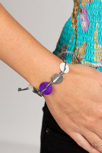 Paparazzi Barefoot Beaches - Purple Necklace and Bracelet Set