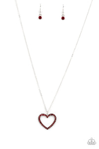 Dainty Darling - Red Heart ❤️ Paparazzi necklace
