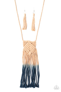 Paparazzi Accessories - Look At Macrame Now - Blue Necklace - Sharon’s Southern Bling 
