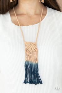 Paparazzi Accessories - Look At Macrame Now - Blue Necklace - Sharon’s Southern Bling 