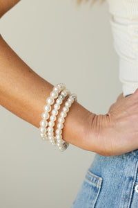 Here Comes The Heiress - silver Paparazzi Accessories Bracelet - Sharon’s Southern Bling 