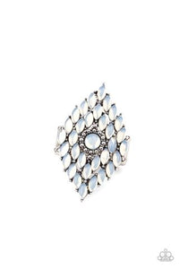 Incandescently Irresistible White Ring LIFE OF THE PARTY ring - Sharon’s Southern Bling 